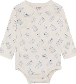 Pippi Baby Slå-om Bodyer l/æ - 4-pak - Flint Stone