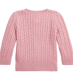 Polo Ralph Lauren Cardigan - Strik - Tickled Pink m. Blomster