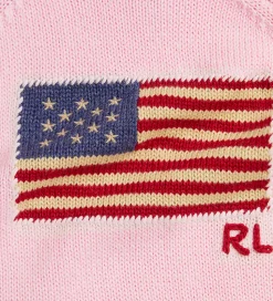Polo Ralph Lauren Heldragt - Strik - Acacia Pink m. Flag