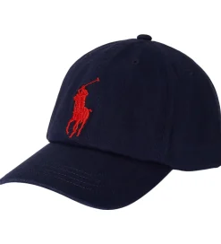 Polo Ralph Lauren Kasket - Navy /Rød m. Logo