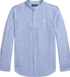 Polo Ralph Lauren Skjorte - Postboy - Blå/Hvidstribet