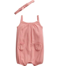 Polo Ralph Lauren Sommerdragt - Baby Classics I - Rosa m. Hulmøn