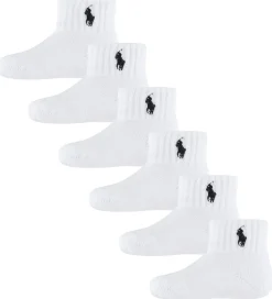 Polo Ralph Lauren Strømper - 6-pak - Classic - Hvid m. Navy