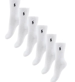 Polo Ralph Lauren Strømper - 6-pak - Hvid m. Navy