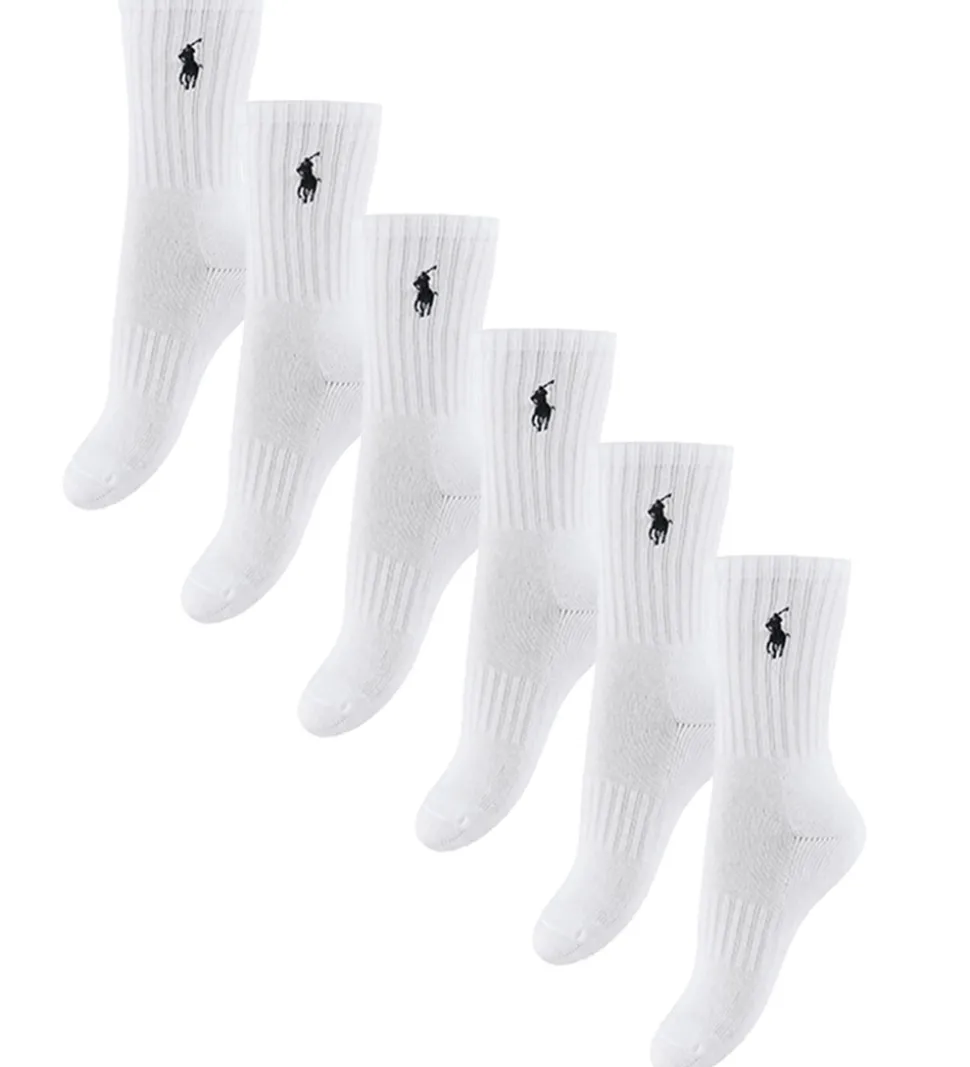 Polo Ralph Lauren Strømper - 6-pak - Hvid m. Navy
