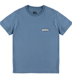Quiksilver T-shirt - Evo Border Lines - China Blue