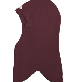 Racing Kids Elefanthue - Uld/Bomuld - 2-lags - Bordeaux m. Sløjf