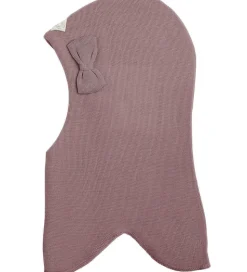 Racing Kids Elefanthue - Uld/Bomuld - 2-lags - Støvet Lilla m. S