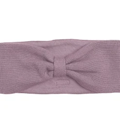 Racing Kids Pandebånd - Uld/Bomuld - Elderberry m. Sløjfe