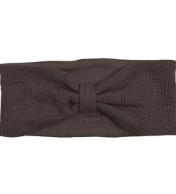 Racing Kids Pandebånd - Uld/bomuld - Chocolate Brown m. Sløjfe