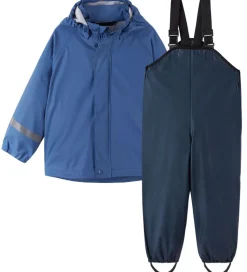 Reima Regntøj m. Seler - Tihku - PU - Denim Blue