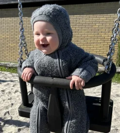 Smallstuff - Køredragt m. Lynlås - Grey Melange