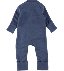 Smallstuff Køredragt m. Lynlåse - Uld - Demin Melange