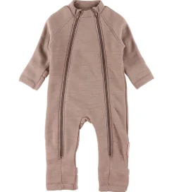 Smallstuff Køredragt m. Lynlåse - Uld - Soft Powder