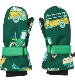 Småfolk Luffer - Evergreen m. Køretøjer