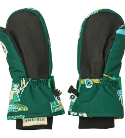 Småfolk Luffer - Evergreen m. Køretøjer