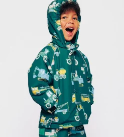 Småfolk Vinterjakke - Evergreen m. Køretøj