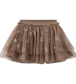 Sofie Schnoor Nederdel - Tyl - Siggysk - Brun m. Glitter