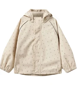 Sofie Schnoor Regntøj - PU - Varask - Sand m. Blomster