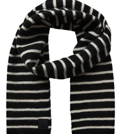 Sofie Schnoor Tørklæde - Strik - Lailasy - Sort m. Striber