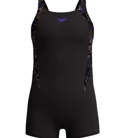 Speedo Badedragt - HyperBoom Splice Legsuit - Sort/Fersken