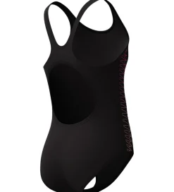 Speedo Badedragt - Placement Muscleback - Sort/Fersken