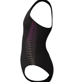 Speedo Badedragt - Placement Muscleback - Sort/Fersken