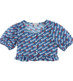 Stella McCartney Kids Top - Blå m. Logoprint