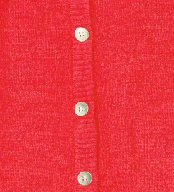 The New Siblings Cardigan - Strik - TnsKeve - Geranium m. Glimme