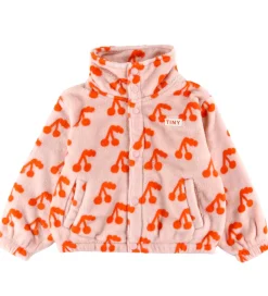 Tiny Cottons Fleecejakke - Cherries - Wild Rose