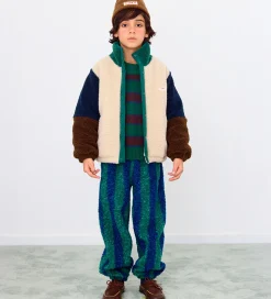 Tiny Cottons Fleecejakke - Color Block Polar - Dark Green