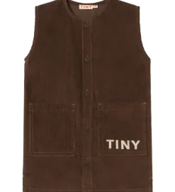 Tiny Cottons Kjole - Fløjl - Mørkebrun