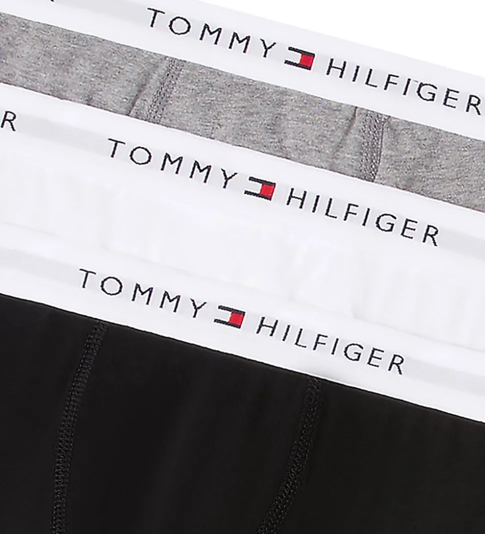 Tommy Hilfiger Boxershorts - 3-pak - Hvid/Sort/Gråmeleret