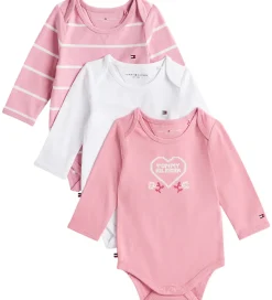 Tommy Hilfiger Gaveæske - Bodyer l/æ - 3-pak - Mystic Pink