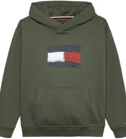 Tommy Hilfiger Hættetrøje - Flag - Pewter Green