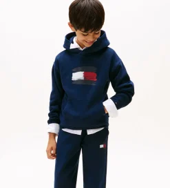 Tommy Hilfiger Hættetrøje - Flag - Dark Night Navy
