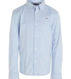 Tommy Hilfiger Skjorte - Flex Ithaca - Copenhagen Blue/White