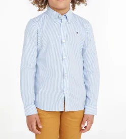 Tommy Hilfiger Skjorte - Flex Ithaca - Copenhagen Blue/White