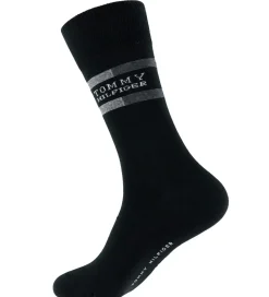 Tommy Hilfiger Strømper - 3-pak - Sort m. Grå