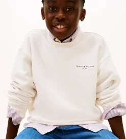 Tommy Hilfiger Sweatshirt - Mini Corp - Ancient Whitewhite