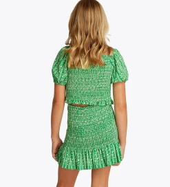 Tommy Hilfiger Top - Printed Smock - Radiant Green