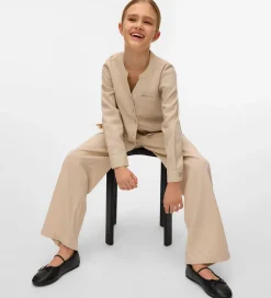 Vero Moda Girl Skjorte - VmMymilo - V-Neck - Silver Lining