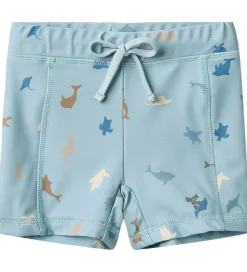Wheat Badebukser - Ulrik - UV40+ - Soft Blue Sea Life