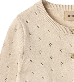 Wheat Cardigan - Strik - Maia - Off White m. Hulmønster
