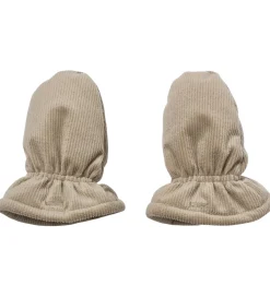 Wheat Luffer m. Fleece - Fløjl - Muffu - Grey Stone