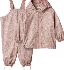 Wheat Regntøj m. Seler - PU - Charlie - Powder Flower Meadow