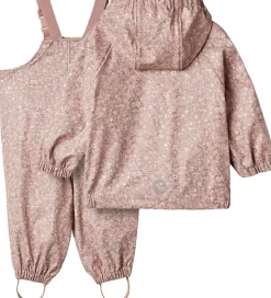 Wheat Regntøj m. Seler - PU - Charlie - Powder Flower Meadow