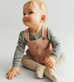 Wheat Strømpebukser - Uld - Karla - Offwhite m. Mønster