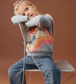 Wheat Vest - Strik - Maria - Beige/Multi